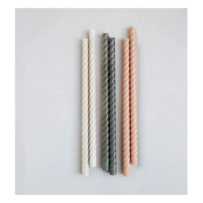 18″ Fancy Taper Candles, Multiple Colors