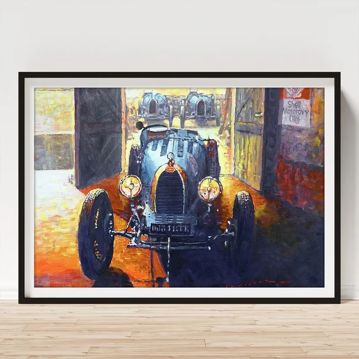 1926 Bugatti 37 Before Race Art Print