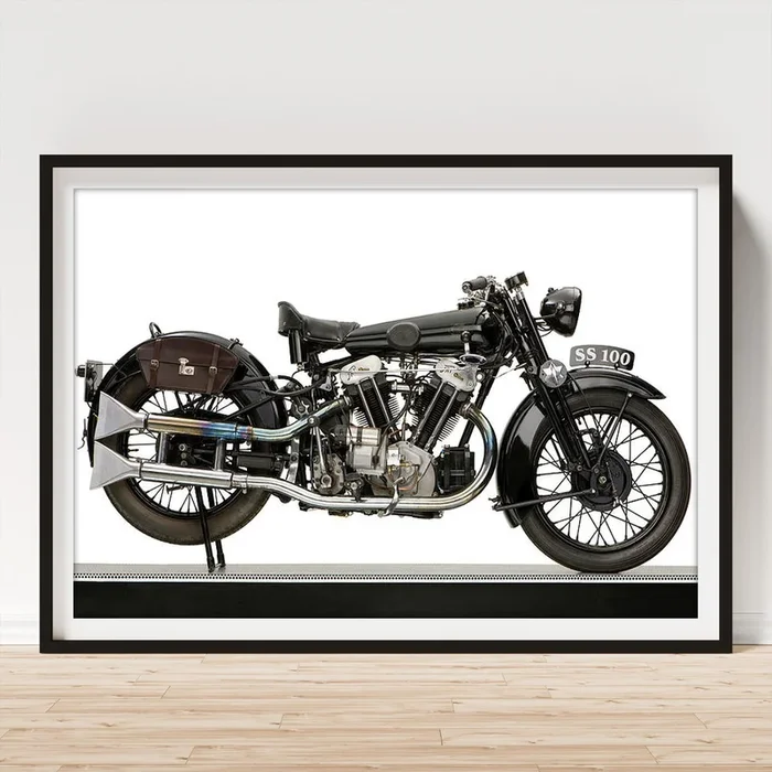 1931 Brough Superior Ss100 Jap Engine Art Print