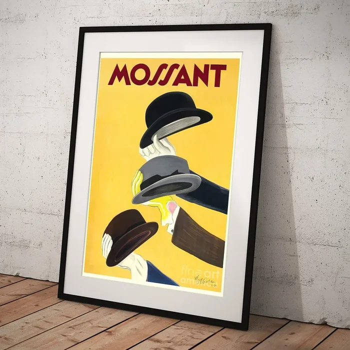 1938 Mossant French Hats Advertising Art Print
