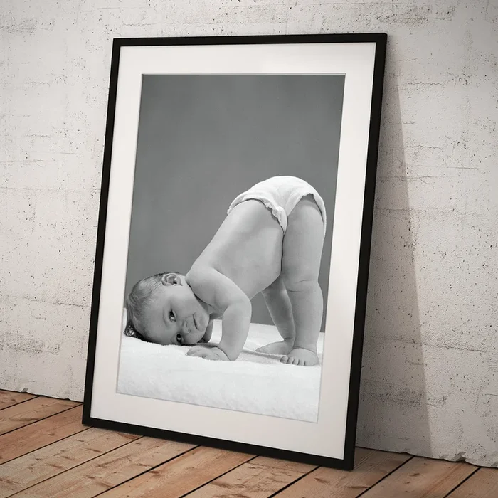 1950s Side View Of Portrait Baby Art Print