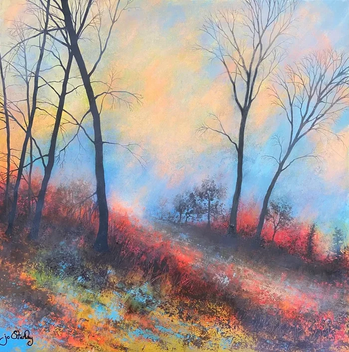 ‘Destiny’s Path’ (2022) Acrylic painting by Jo Starkey