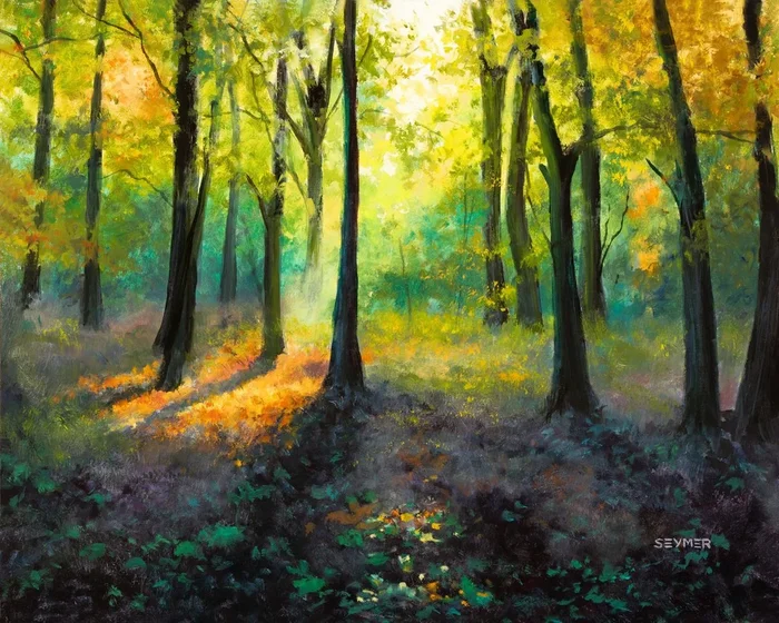 ‘Magic forest’ (2023) Oil painting by Lucia Verdejo
