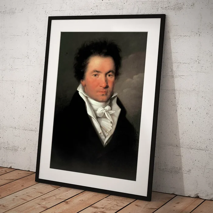 ‘Portrait of Ludwig van Beethoven’, 1815, Oil on canvas. Art Print