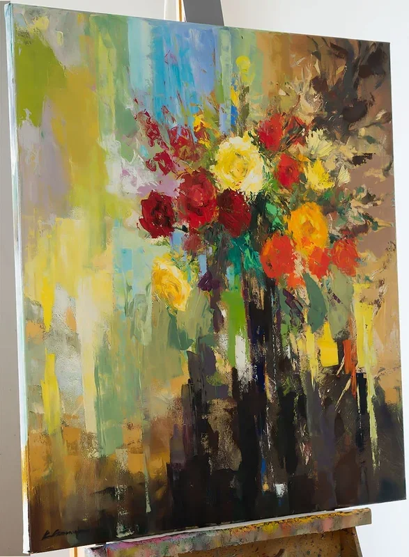 ‘Roses in Bloom’ (2015) Oil painting by Ewa Czarniecka