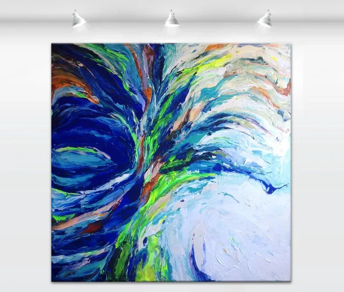 ‘Secretum porta’ – 36×36″ (2016) Acrylic painting by Tatiana Georgieva