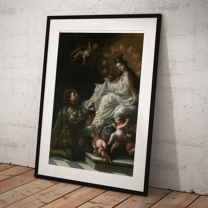 ‘The Virgin of Mercy Appearing to Saint Peter Nolasco’. 1682. Oil on canvas. Art Print