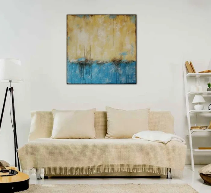 “Abstract #047” (2019) Acrylic painting by Rumen Spasov