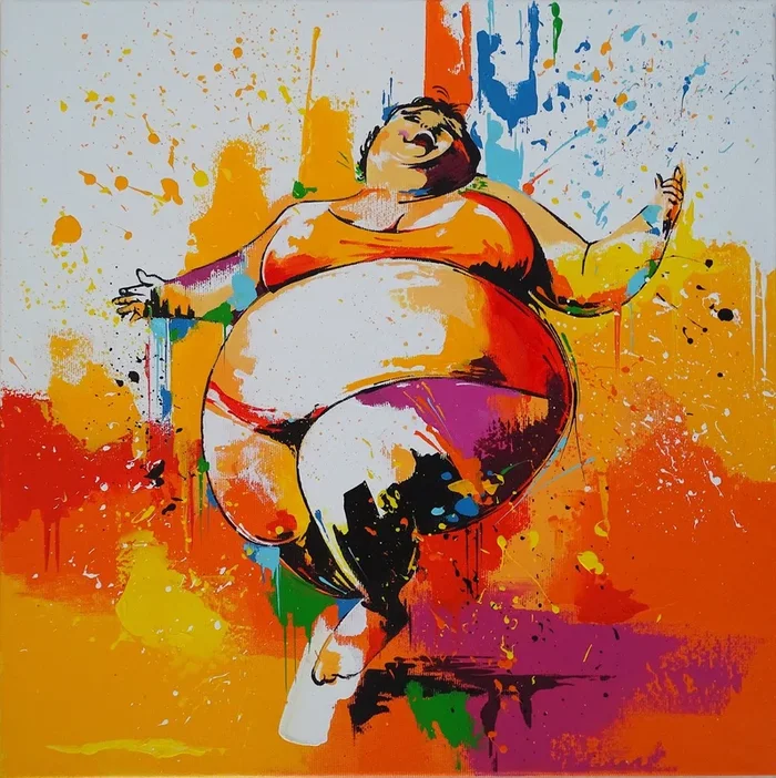 “Acceptance” (2024) Acrylic painting by Livien Rózen
