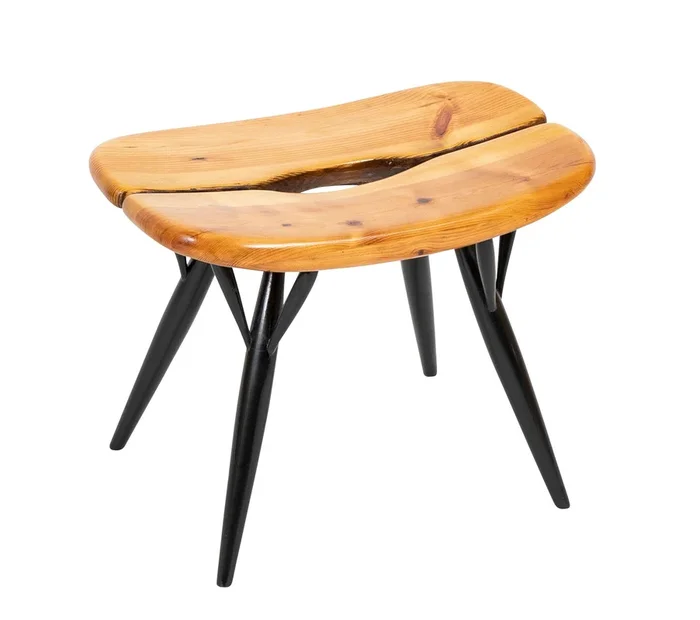 “Pirkka” Stool by Finnish Designer Ilmari Tapiovaara