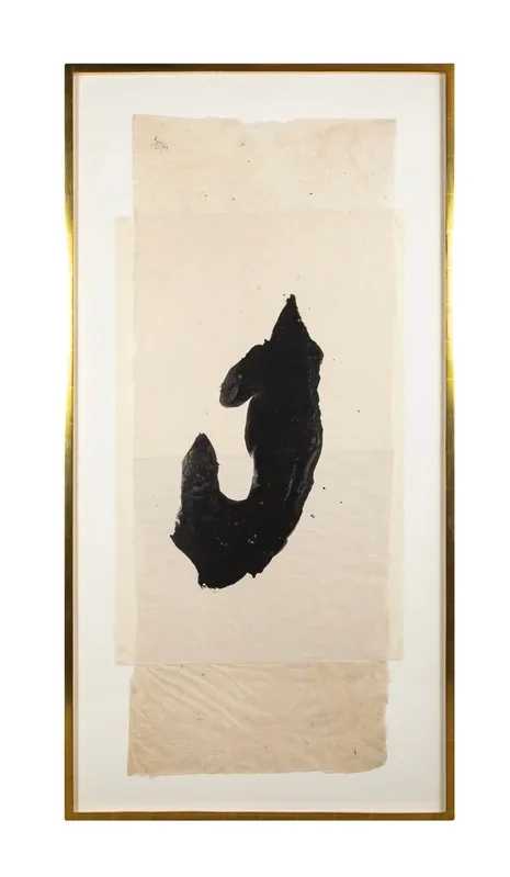 “Samurai II” Lithograph and Chine Applique by Robert Motherwell
