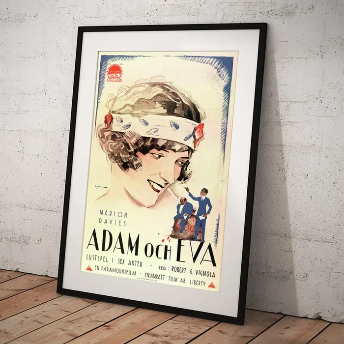 ”Adam and Eva”, 1923 – art by Eric Rohman Art Print