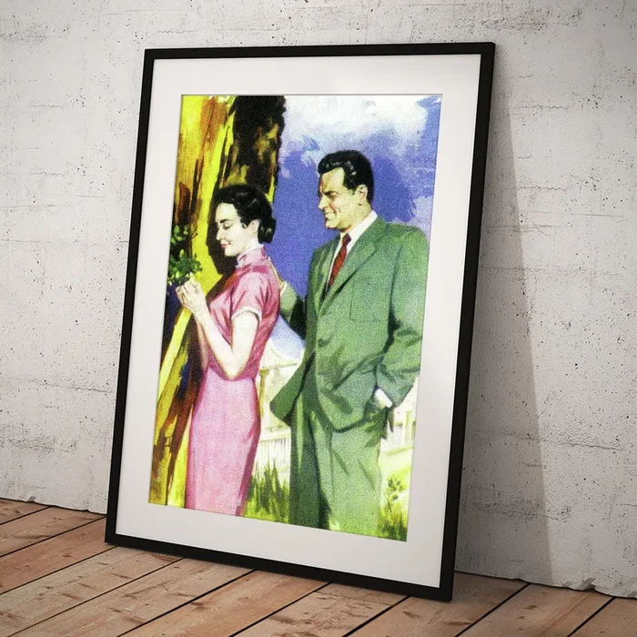 ”Love is a Many Splendored Thing”, 1955, movie poster painting Art Print