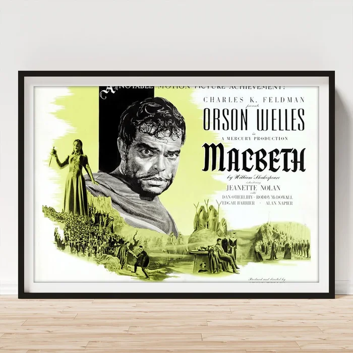 ”Macbeth” with Orson Welles, 1948 Art Print