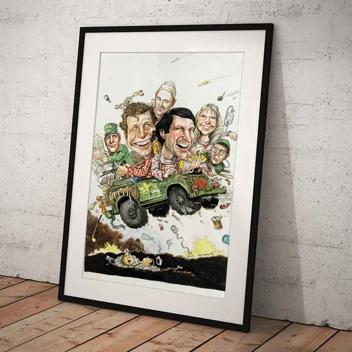 ”Mash”, 1972 – art by Rick Meyerowitz Art Print