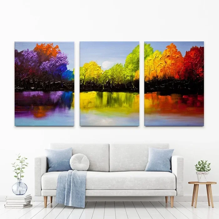 A Piece Of Heaven Trio Canvas Print