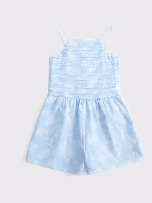 Abercrombie & Fitch Blue Halter Neck Romper