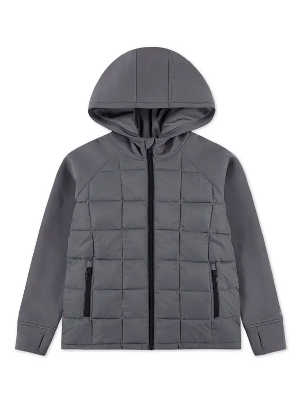 Abercrombie & Fitch Grey Logo Light Weight Hybrid Jacket