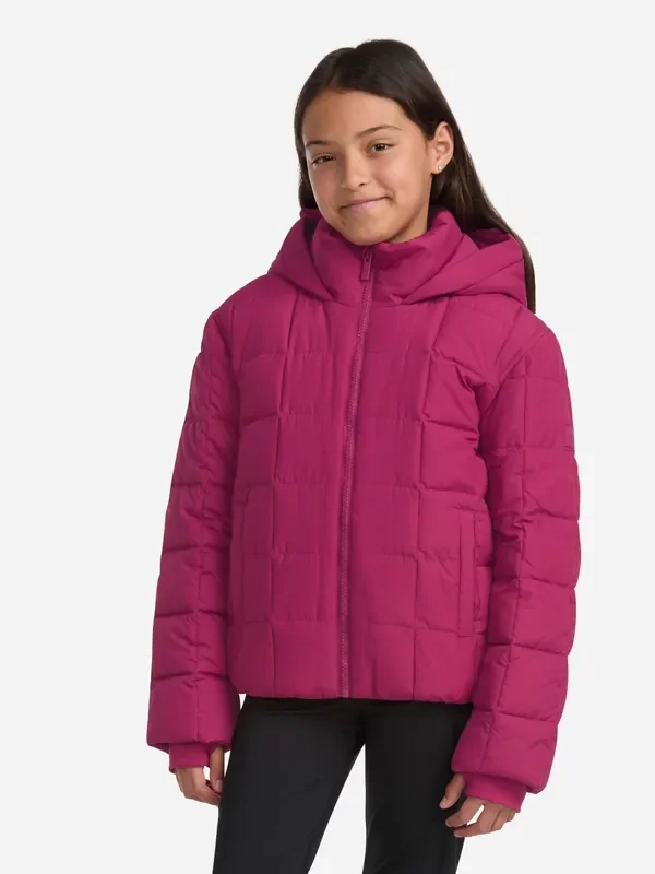 Abercrombie & Fitch Pink Midweight Puffer Jacket