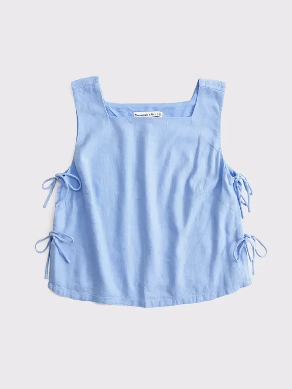 Abercrombie & Fitch Shell Top With Tie Side Detail