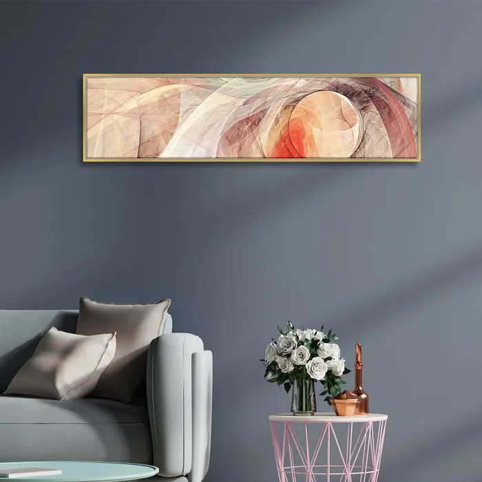 Abstract Designs Colorful Canvas Painting Wall Art Print, Luxury Paintings for Home, Living room D̩cor (Multi, 13×47 Inch)