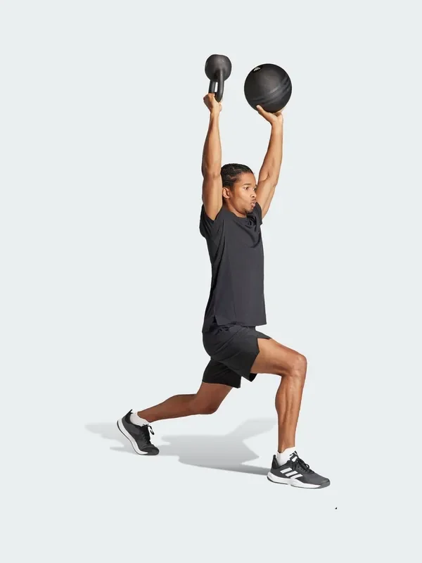 adidas Black Designed for Training Workout T-Shirt