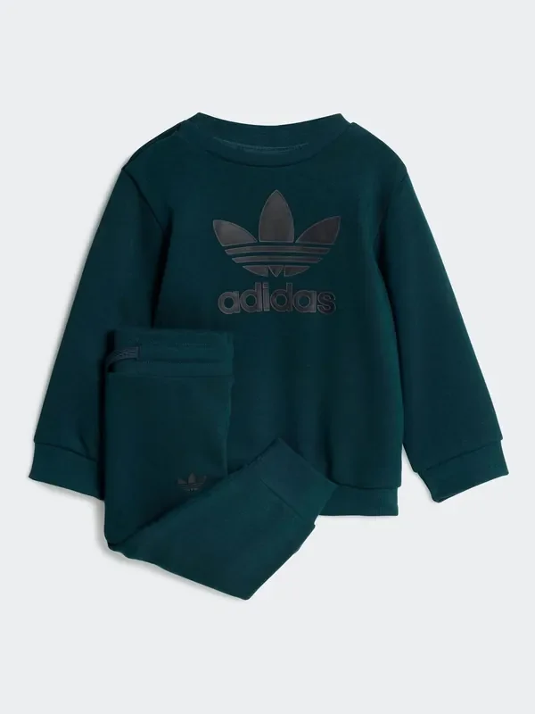 adidas originals Green Trefoil Infant Kids Sweatshirt and Joggers Set