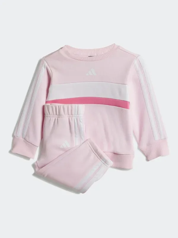 adidas Pink Essentials Tiberio Sweatshirt and Joggers Set Infant Kids