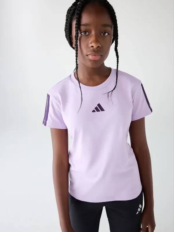 adidas Purple Essentials Kids T-Shirt