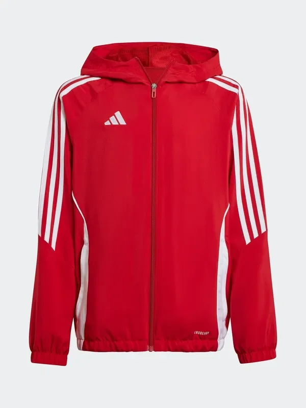 adidas Red Tiro 24 Kids Windbreaker