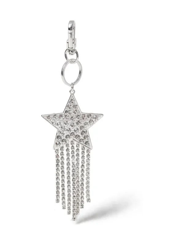 Aela Silver Tone Christmas Star Bag Charm