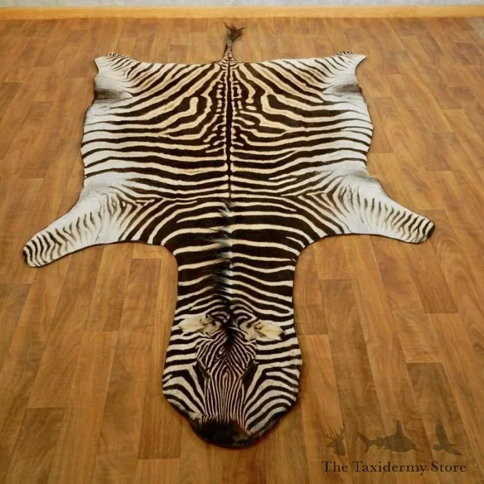 African Zebra Full-Size Rug For Sale