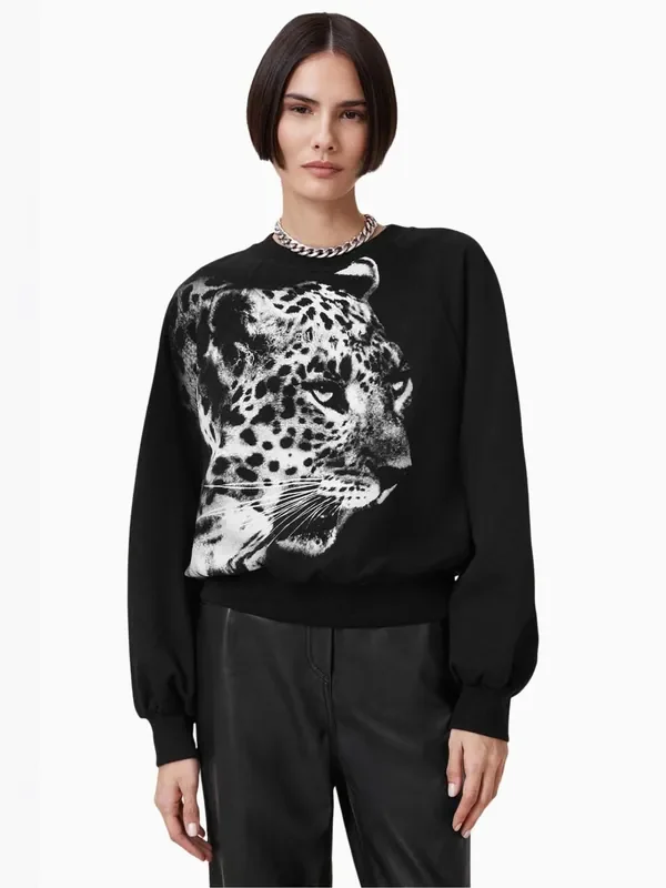 AllSaints Black Kiara Cygnet Sweatshirt