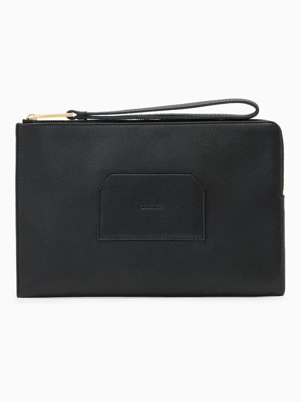 AllSaints Black Large Joshi Wallet
