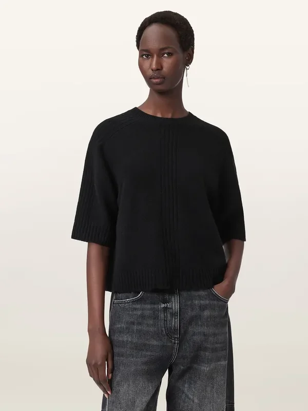 AllSaints Black Nix T-Shirt