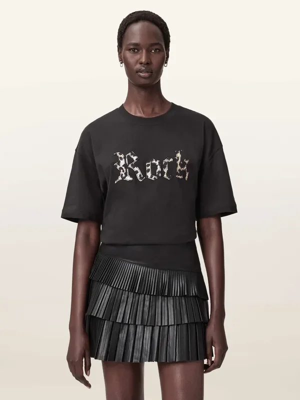 AllSaints Black Rock Etta T-Shirt