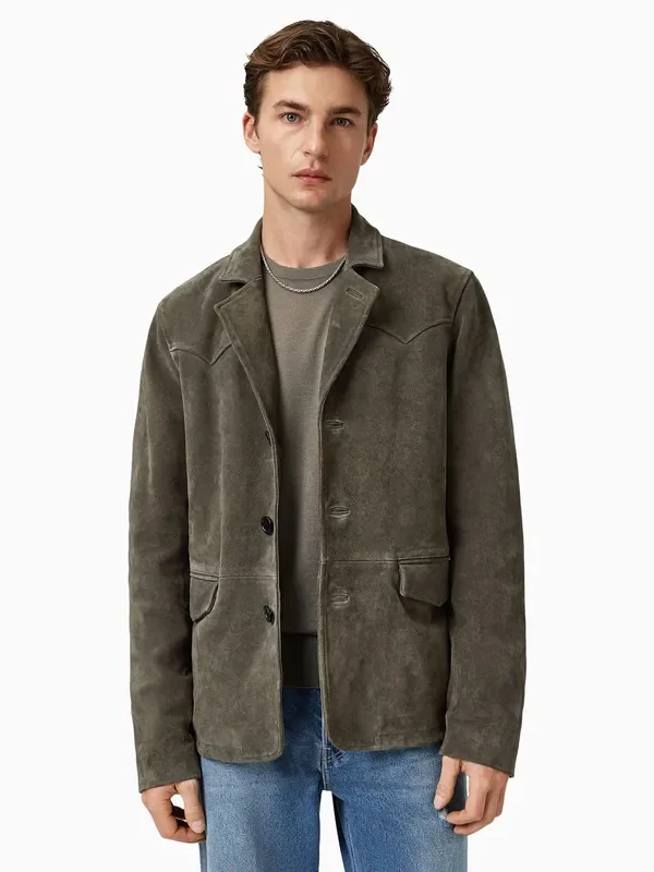 AllSaints Brown Hornett Blazer