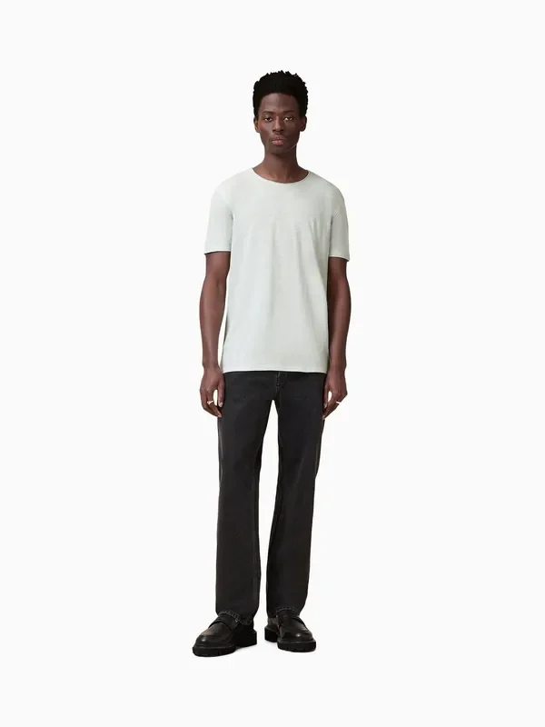 AllSaints Foam Green Figure Short Sleeve 100% Cotton T-Shirt