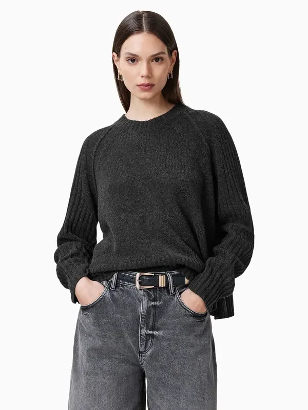 AllSaints Grey Anthe Jumper