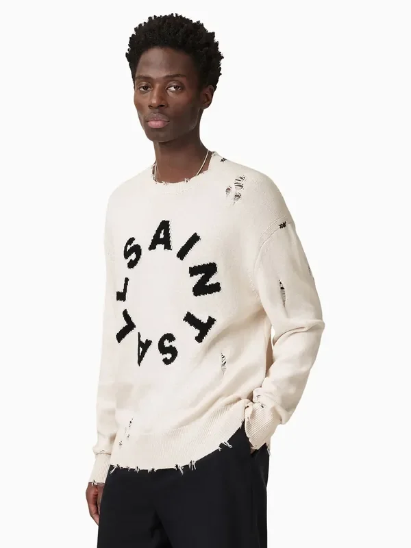 AllSaints White Diageo Crew Jumper
