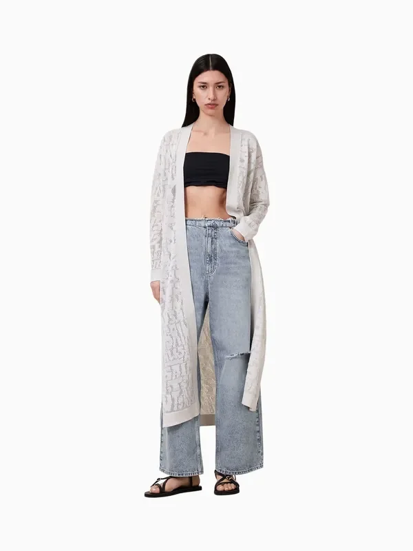 AllSaints White Kaito Cardigan