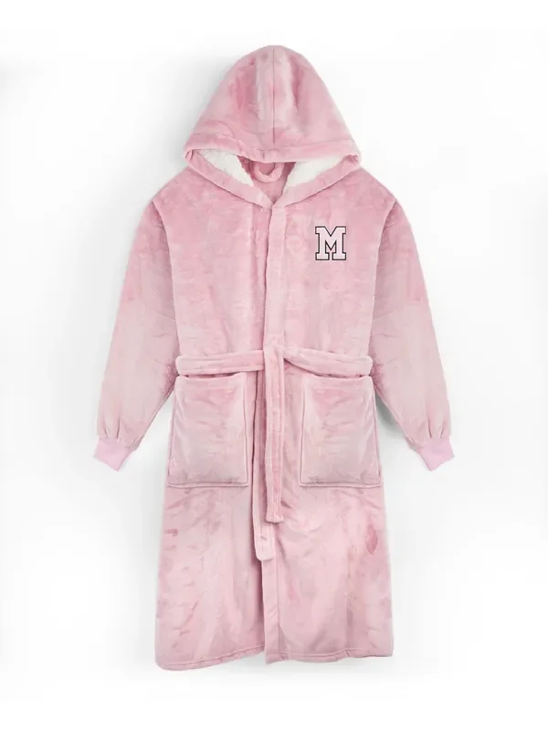 Alphabet Personalised Womens Hooded Cuffed Robe