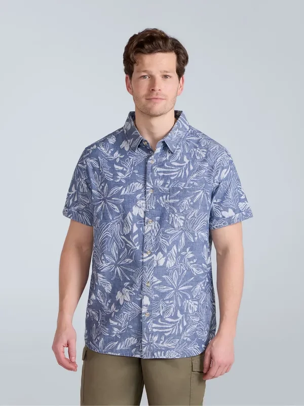 Animal Blue Mens Jamie 100% Cotton Shirt
