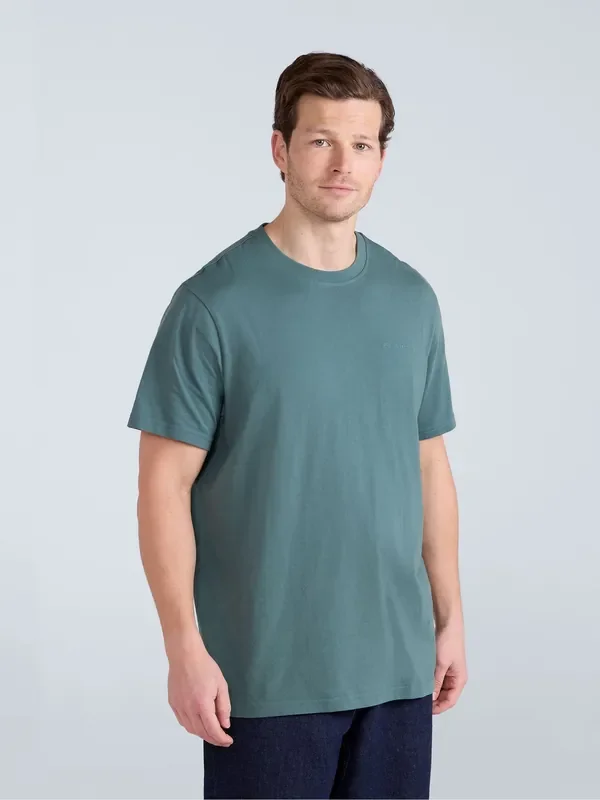 Animal Green Mens Icon Plain 100% Cotton T-Shirt