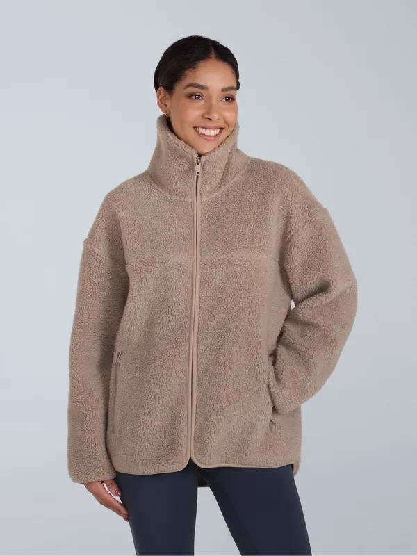 Animal Natural Womens Anna Borg Full Zip Fleece