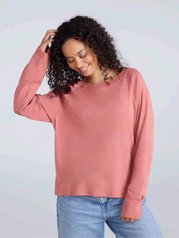 Animal Pink Womens Ashleigh Long Sleeve T-Shirt