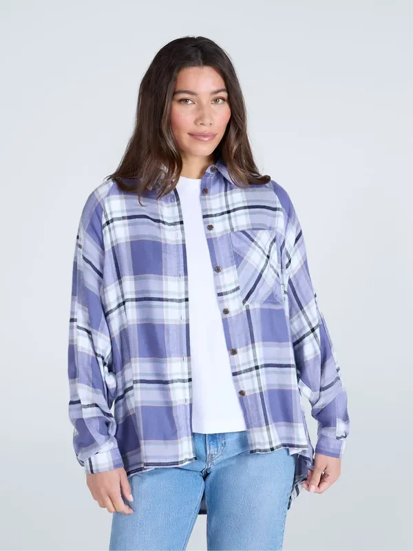 Animal Purple Lottie Supersoft Batwing Shirt