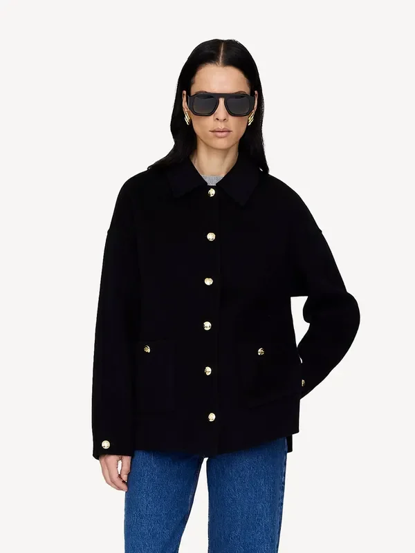 ANINE BING Black Luca Jacket Seasons