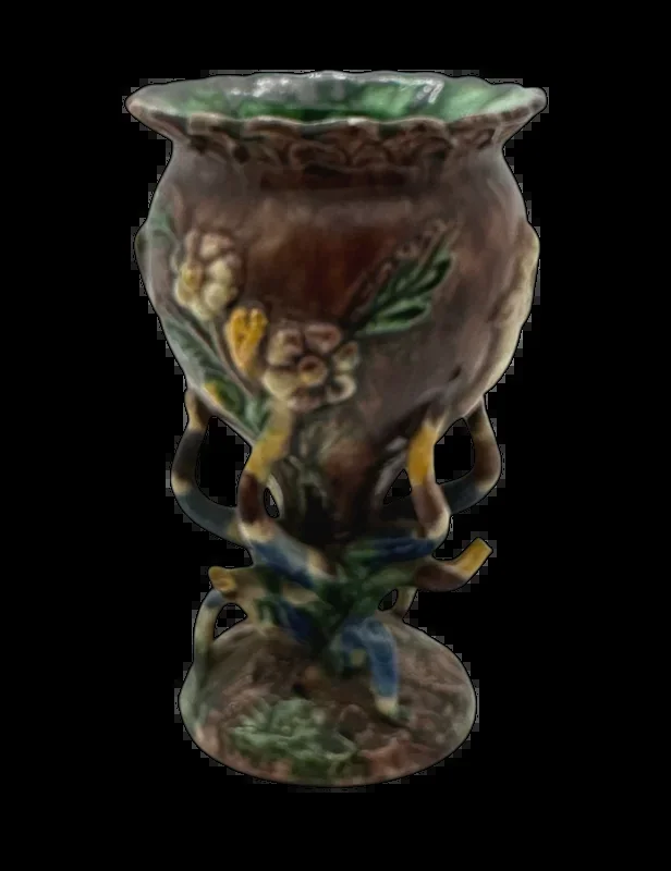 Antique French Palissy Chalice