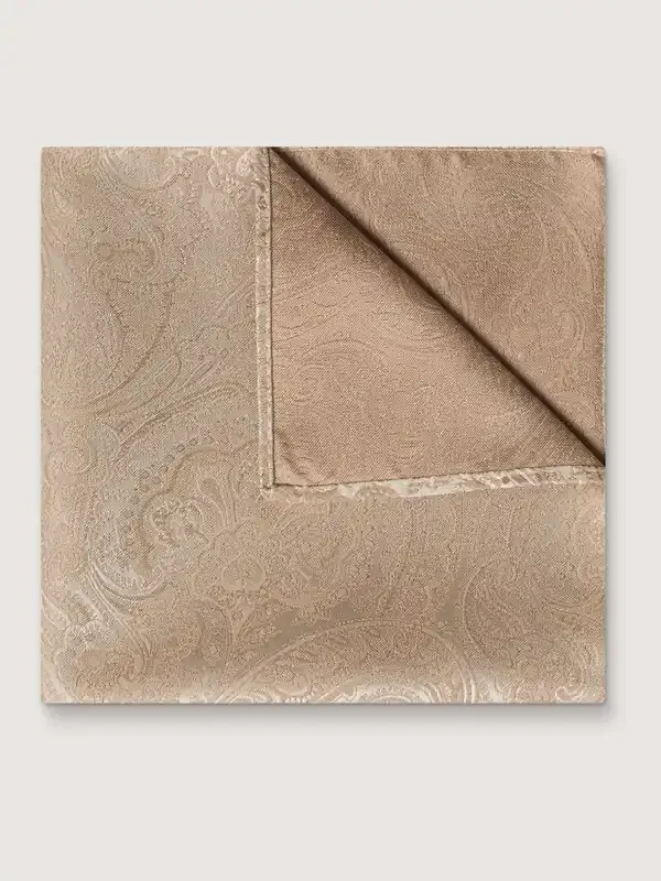 Antique Rogue Natural Paisley Handkerchief
